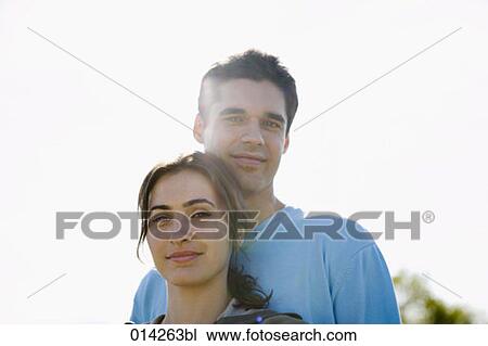 Stock Image - portrait of contented couple. Fotosearch