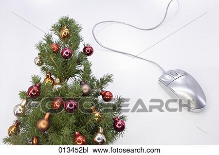 still life of computer mouse and christmas tree View Large Photo Image Stock Image - still life of computer mouse and christmas tree. Fotosearch