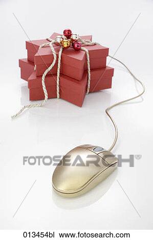 still life of computer mouse and christmas presents View Large Photo Image Stock Image - still life of computer mouse and christmas presents. Fotosearch
