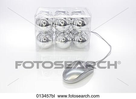 still life of silver computer mouse with shiny baubles in box View Large Photo Image Stock Image - still life of silver computer mouse with shiny baubles in box. Fotosearch