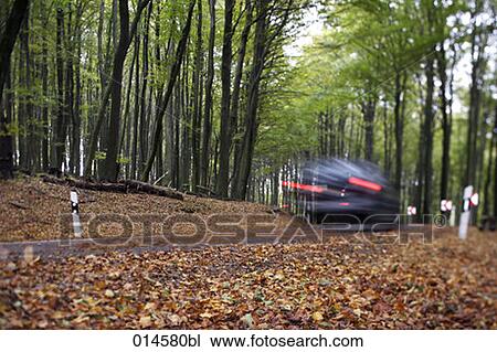 blurred image of car driving down road in autumn View Large Photo Image Stock Image - blurred image of car driving down road in autumn. Fotosearch