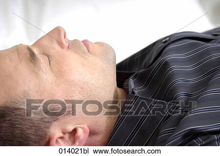 close-up profile of man sleeping View Large Photo Image Stock Image - close-up profile of man sleeping. Fotosearch