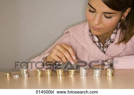 young girl counting money View Large Photo Image Stock Image - young girl counting money. Fotosearch