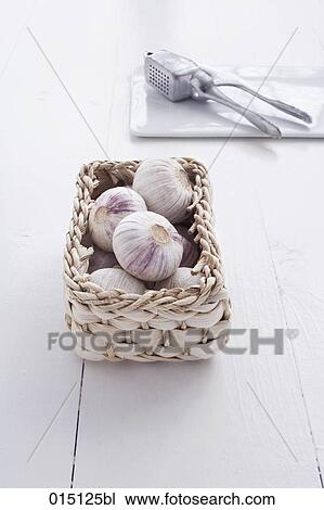 still life of garlic in basket View Large Photo Image Stock Image - still life of garlic in basket. Fotosearch