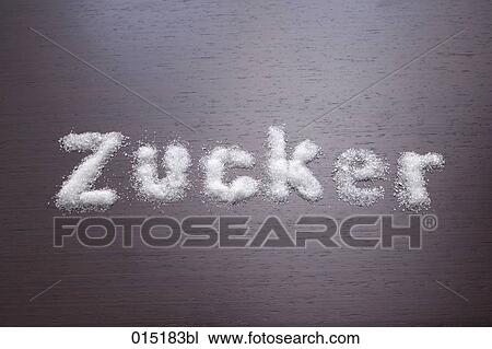 still life of sugar forming the german word zucker View Large Photo Image Stock Image - still life of sugar forming the german word zucker. Fotosearch