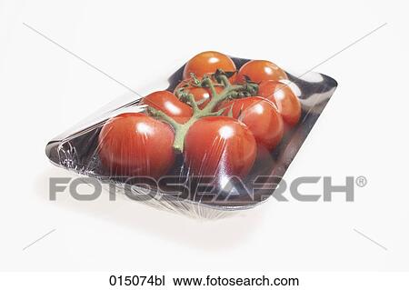 still life of tomatoes in plastic packaging View Large Photo Image Stock Image - still life of tomatoes in plastic packaging. Fotosearch