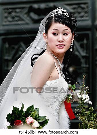 Asian bride View Large Photo Image Stock Image - Asian bride. Fotosearch