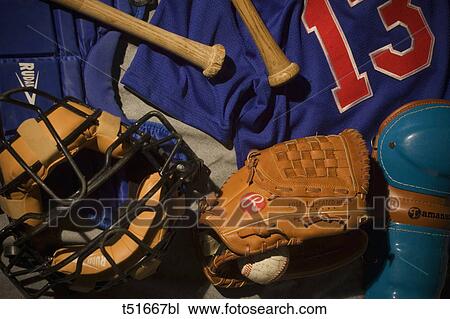 Baseball equipment View Large Photo Image Stock Image - Baseball equipment. Fotosearch