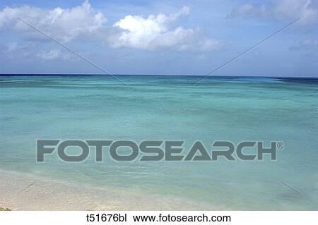 Stock Image - Beach in Los Roques, Venezuela. Fotosearch