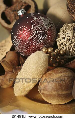 Stock Image - Christmas decorations. Fotosearch