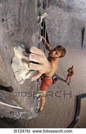 Climbing indoor training wall View Large Photo Image Stock Image - Climbing indoor training wall. Fotosearch