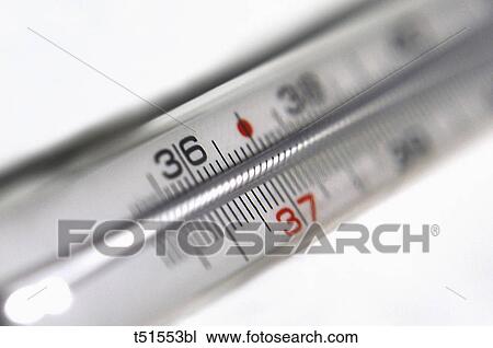 Stock Image - Close Up Of Thermometer. Fotosearch