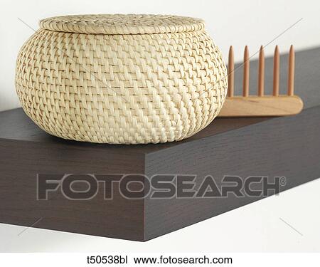 Comb and wicker basket View Large Photo Image Stock Image - Comb and wicker basket. Fotosearch