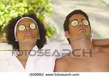 Couple in spa View Large Photo Image Stock Image - Couple in spa. Fotosearch