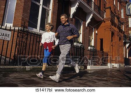 Couple jogging View Large Photo Image Stock Image - Couple jogging. Fotosearch