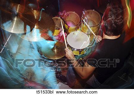 Drums player View Large Photo Image Stock Image - Drums player. Fotosearch
