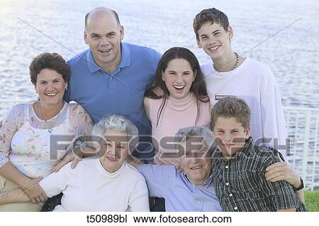 Stock Image - Family portrait. Fotosearch