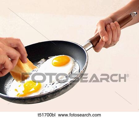 Fried eggs in a pan View Large Photo Image Stock Image - Fried eggs in a pan. Fotosearch