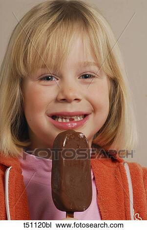 Girl with ice cream View Large Photo Image Stock Image - Girl with ice cream. Fotosearch