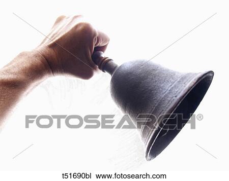 Hand holding a bell View Large Photo Image Stock Image - Hand holding a bell. Fotosearch