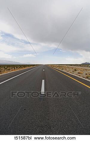 Highway 191 in Death Valley between California and Nevada, USA View Large Photo Image Stock Image - Highway 191 in Death Valley between California and Nevada, USA. Fotosearch
