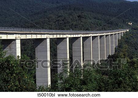Italy, Highway viaduct View Large Photo Image Stock Image - Italy, Highway viaduct. Fotosearch