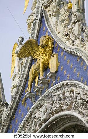 Italy, Venice, Basilca San Marco detail of facade View Large Photo Image Stock Image - Italy, Venice, Basilca San Marco detail of facade. Fotosearch