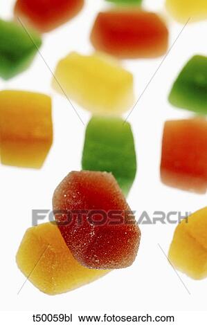 Jelly bonbons, fruit gums View Large Photo Image Stock Image - Jelly bonbons, fruit gums. Fotosearch