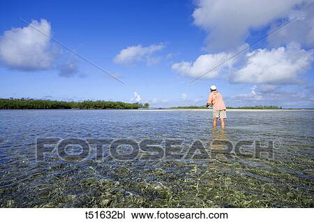 Man fly fishing in Abaco, Bahamas View Large Photo Image Stock Image - Man fly fishing in Abaco, Bahamas. Fotosearch