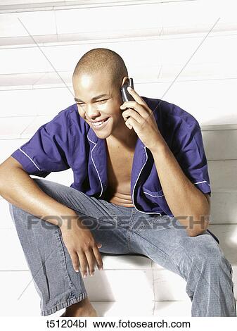 Man on mobile View Large Photo Image Stock Image - Man on mobile. Fotosearch