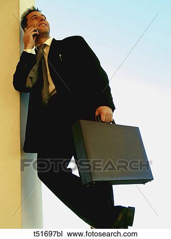 Man on mobile View Large Photo Image Stock Image - Man on mobile. Fotosearch