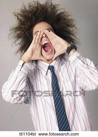 Man screaming View Large Photo Image Stock Image - Man screaming. Fotosearch
