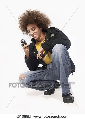 Man with mobile View Large Photo Image Stock Image - Man with mobile. Fotosearch
