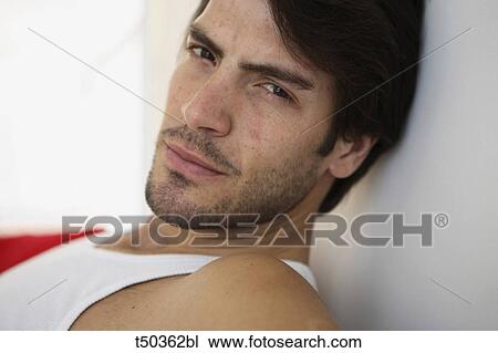 Stock Image - Man's portrait. Fotosearch