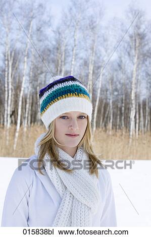 portrait of teenage girl outdoors in winter View Large Photo Image Stock Image - portrait of teenage girl outdoors in winter. Fotosearch