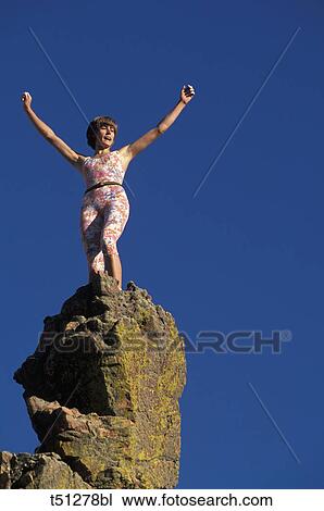 Stock Image - Rock climbing. Fotosearch