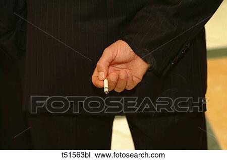 Stock Image - Smoker. Fotosearch