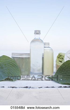 still life of bottles with cosmetics View Large Photo Image Stock Image - still life of bottles with cosmetics. Fotosearch