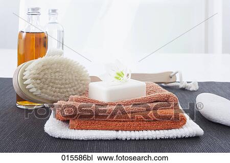 still life of different bathing accessories View Large Photo Image Stock Image - still life of different bathing accessories. Fotosearch