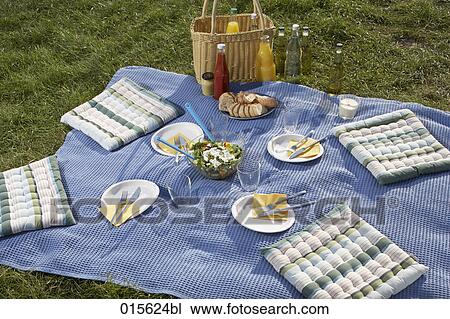 still life of four place settings for picnic View Large Photo Image Stock Image - still life of four place settings for picnic. Fotosearch