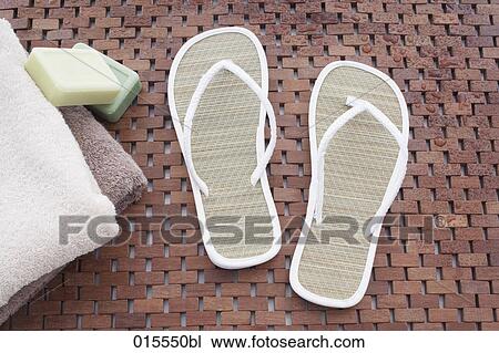 still life of pair of straw flip flops View Large Photo Image Stock Image - still life of pair of straw flip flops. Fotosearch