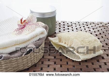still life of towels in basket and washcloth View Large Photo Image Stock Image - still life of towels in basket and washcloth. Fotosearch