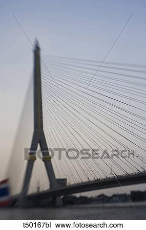 Thailand, Bangkok. Rana VIII Bridge on river Chao Praya View Large Photo Image Stock Image - Thailand, Bangkok. Rana VIII Bridge on river Chao Praya. Fotosearch