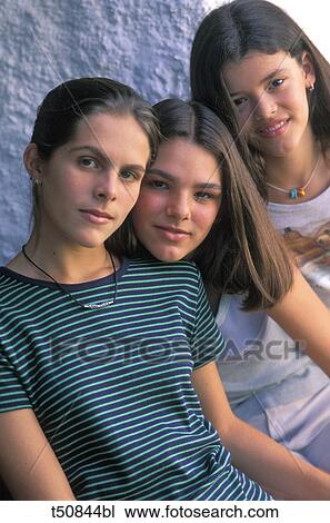 Three girls View Large Photo Image Stock Image - Three girls. Fotosearch