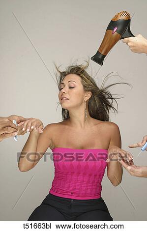 Woman at a Beauty Salon View Large Photo Image Stock Image - Woman at a Beauty Salon. Fotosearch