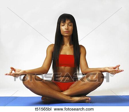 Woman doing yoga View Large Photo Image Stock Image - Woman doing yoga. Fotosearch
