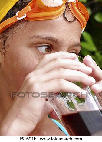 Woman drinking View Large Photo Image Stock Image - Woman drinking. Fotosearch
