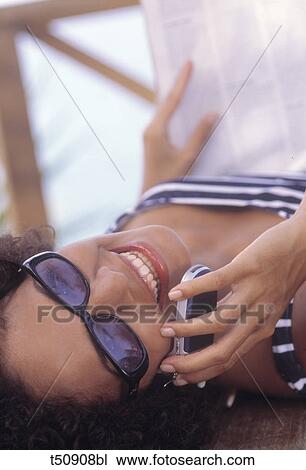 Woman with mobile phone View Large Photo Image Stock Image - Woman with mobile phone. Fotosearch