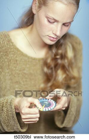 Woman with the pill View Large Photo Image Stock Image - Woman with the pill. Fotosearch