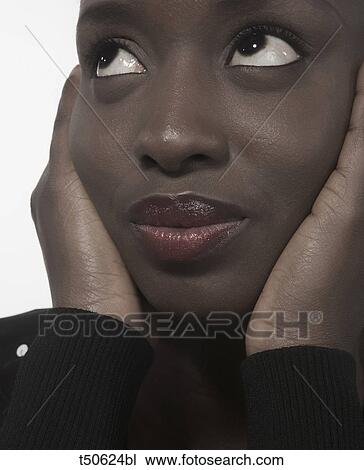 Stock Image - Woman's portrait. Fotosearch